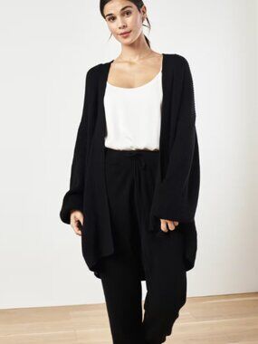 Quince Organic Cotton Oversized Cardigan with Pockets